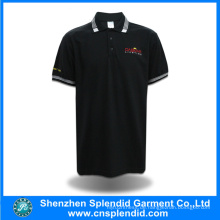 Factory Made Black Plain günstigen Preis benutzerdefinierte Polo-Shirt